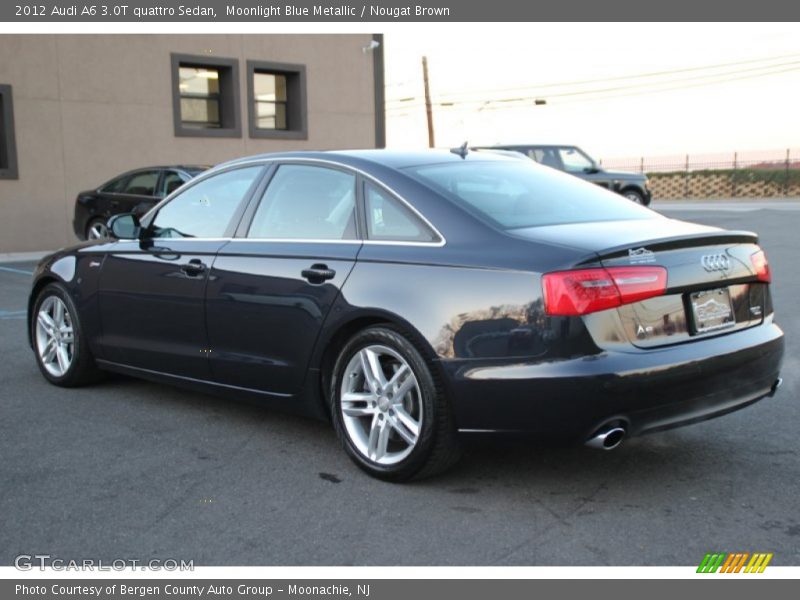 Moonlight Blue Metallic / Nougat Brown 2012 Audi A6 3.0T quattro Sedan