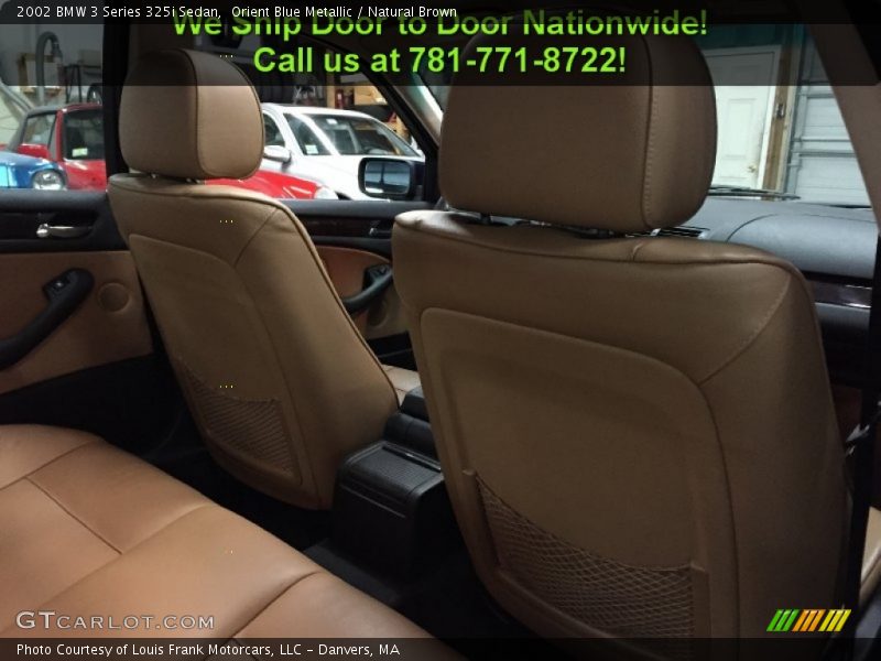 Orient Blue Metallic / Natural Brown 2002 BMW 3 Series 325i Sedan