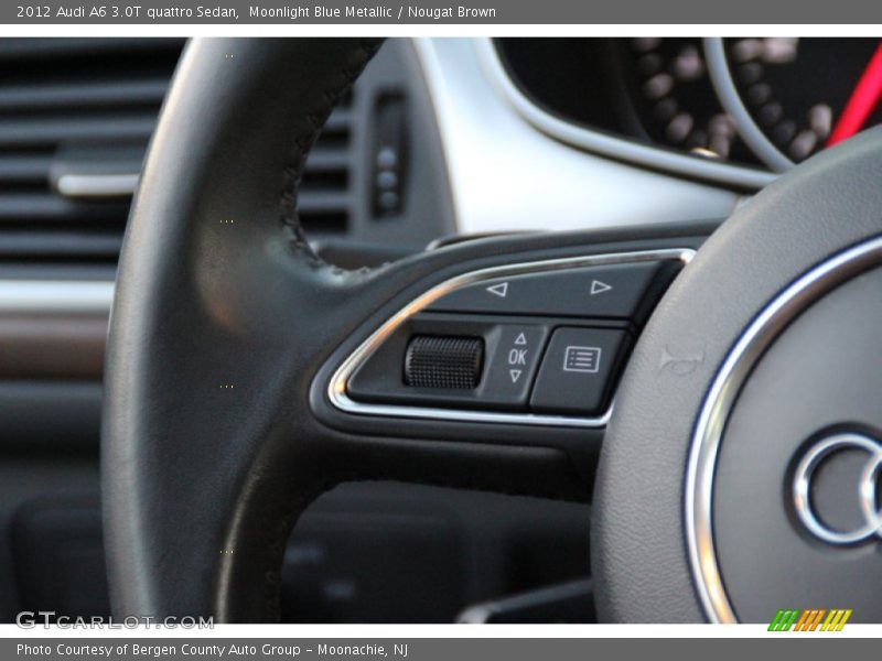 Moonlight Blue Metallic / Nougat Brown 2012 Audi A6 3.0T quattro Sedan