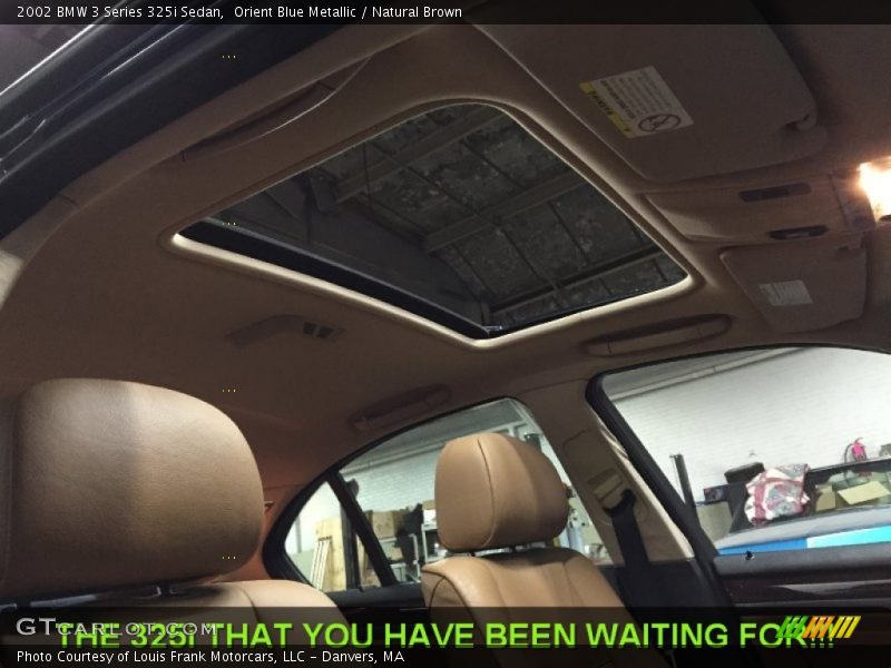 Orient Blue Metallic / Natural Brown 2002 BMW 3 Series 325i Sedan