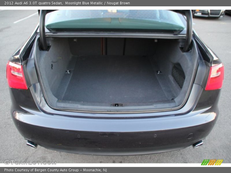 Moonlight Blue Metallic / Nougat Brown 2012 Audi A6 3.0T quattro Sedan