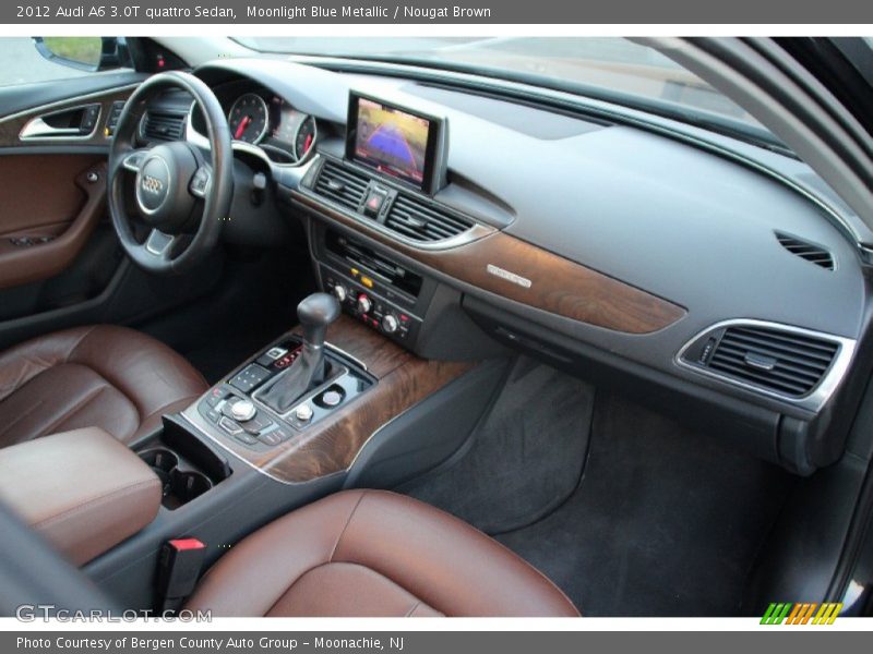 Moonlight Blue Metallic / Nougat Brown 2012 Audi A6 3.0T quattro Sedan