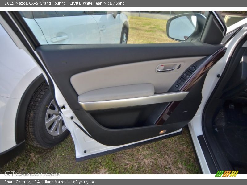 Crystal White Pearl Mica / Sand 2015 Mazda CX-9 Grand Touring