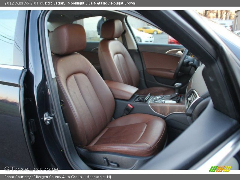 Moonlight Blue Metallic / Nougat Brown 2012 Audi A6 3.0T quattro Sedan