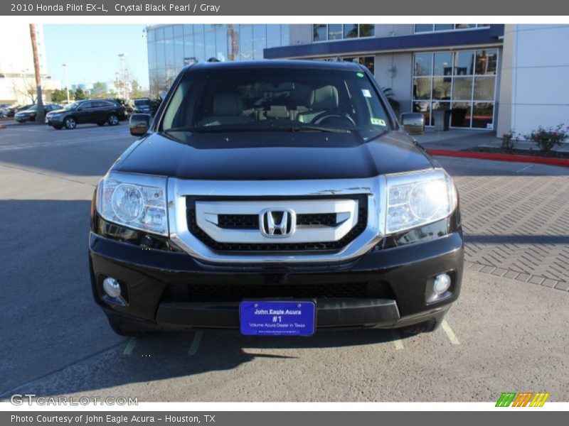 Crystal Black Pearl / Gray 2010 Honda Pilot EX-L
