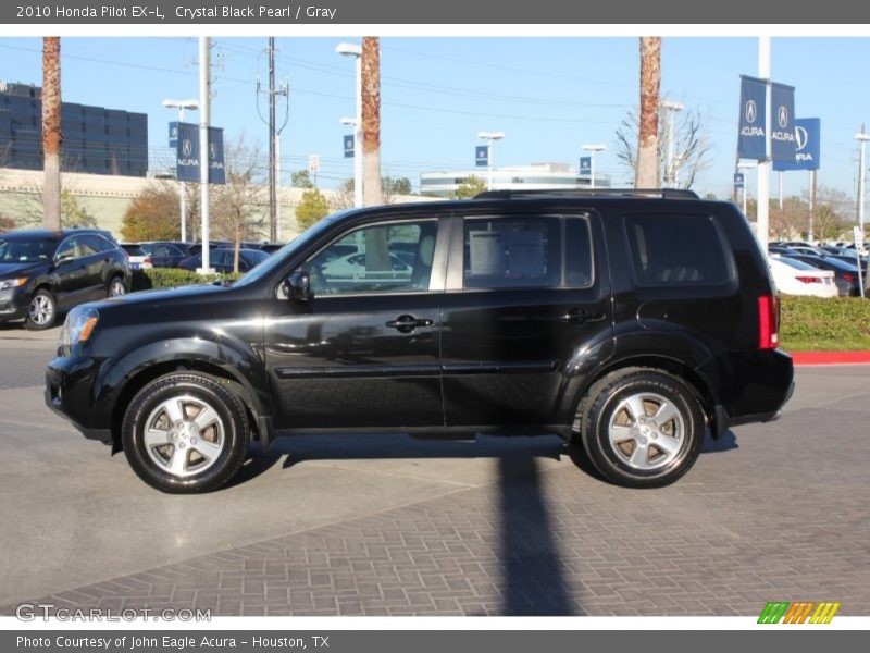 Crystal Black Pearl / Gray 2010 Honda Pilot EX-L