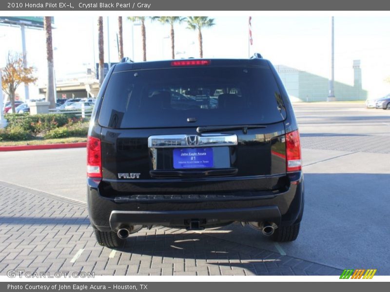 Crystal Black Pearl / Gray 2010 Honda Pilot EX-L