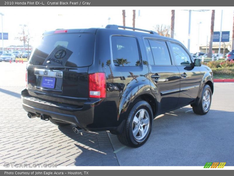 Crystal Black Pearl / Gray 2010 Honda Pilot EX-L