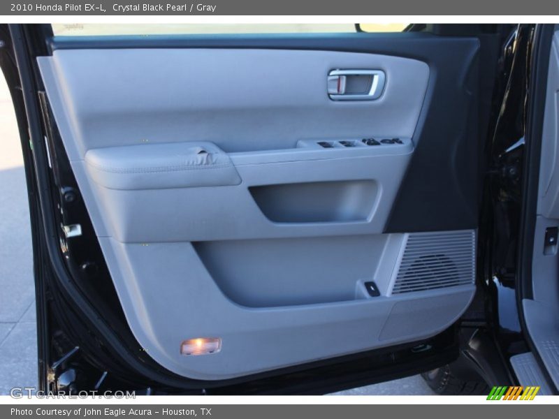 Crystal Black Pearl / Gray 2010 Honda Pilot EX-L
