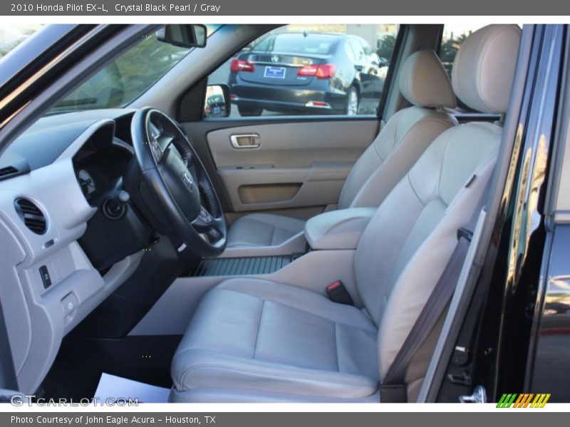 Crystal Black Pearl / Gray 2010 Honda Pilot EX-L