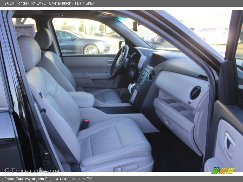Crystal Black Pearl / Gray 2010 Honda Pilot EX-L