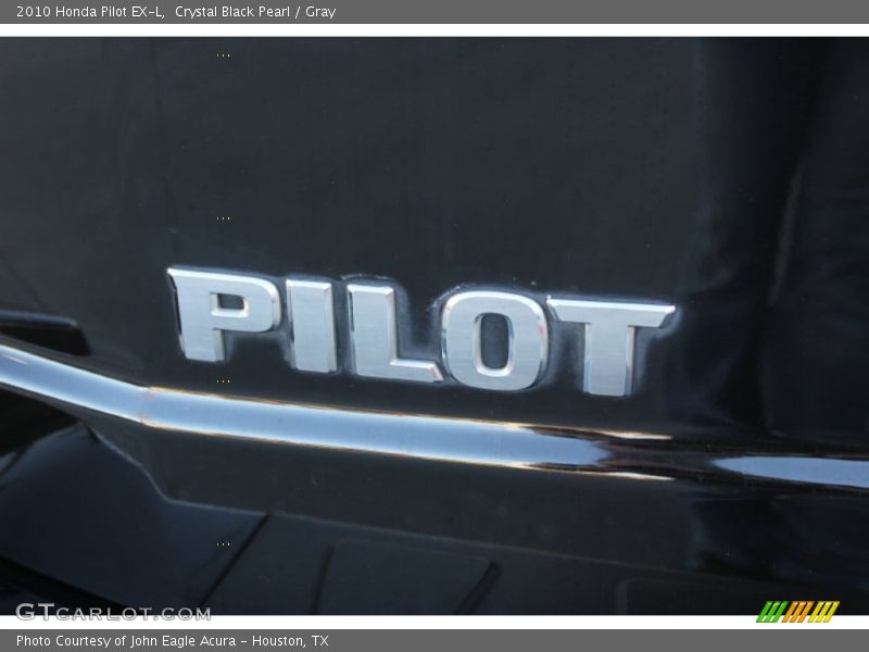 Crystal Black Pearl / Gray 2010 Honda Pilot EX-L