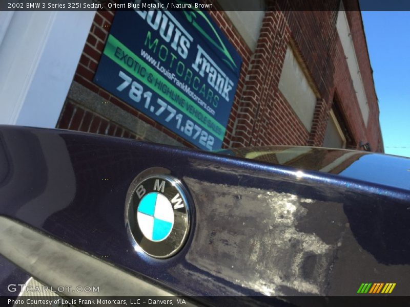 Orient Blue Metallic / Natural Brown 2002 BMW 3 Series 325i Sedan