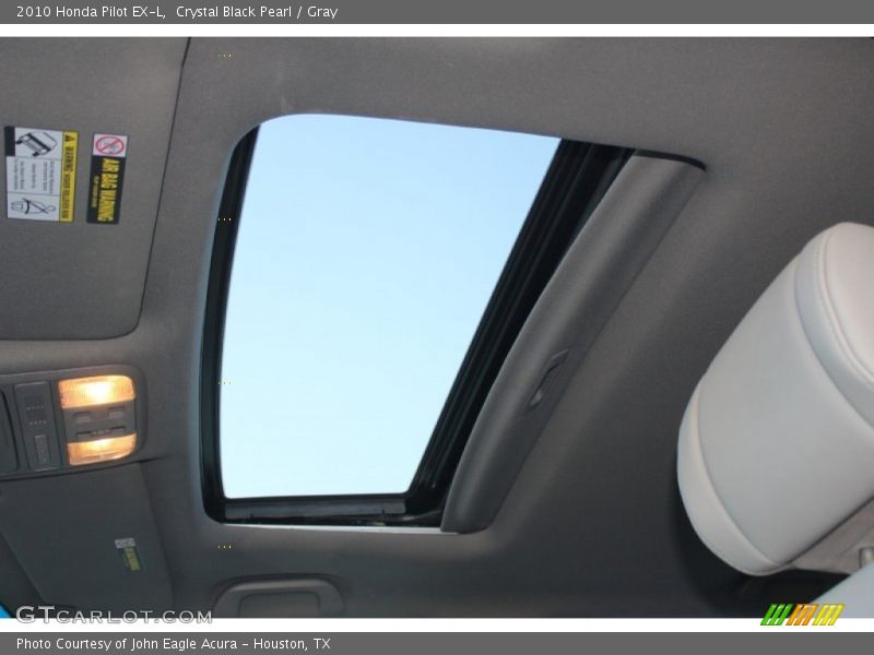Crystal Black Pearl / Gray 2010 Honda Pilot EX-L