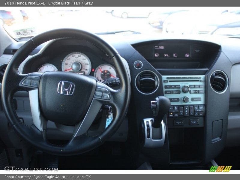 Crystal Black Pearl / Gray 2010 Honda Pilot EX-L