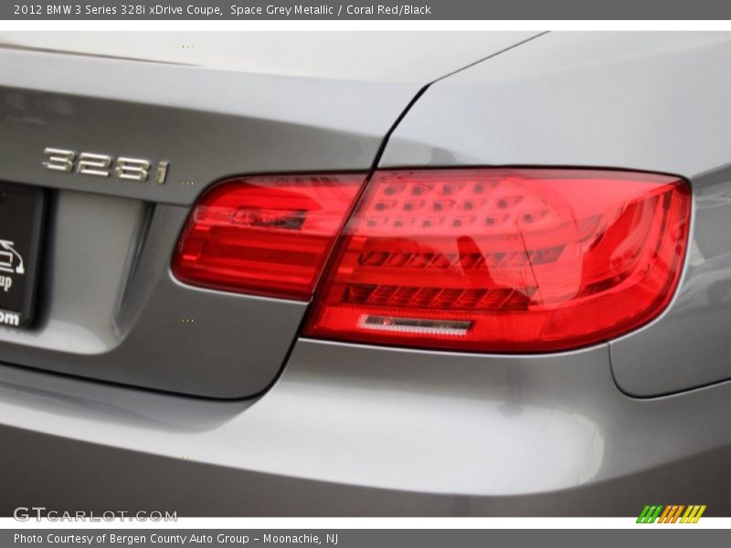 Space Grey Metallic / Coral Red/Black 2012 BMW 3 Series 328i xDrive Coupe