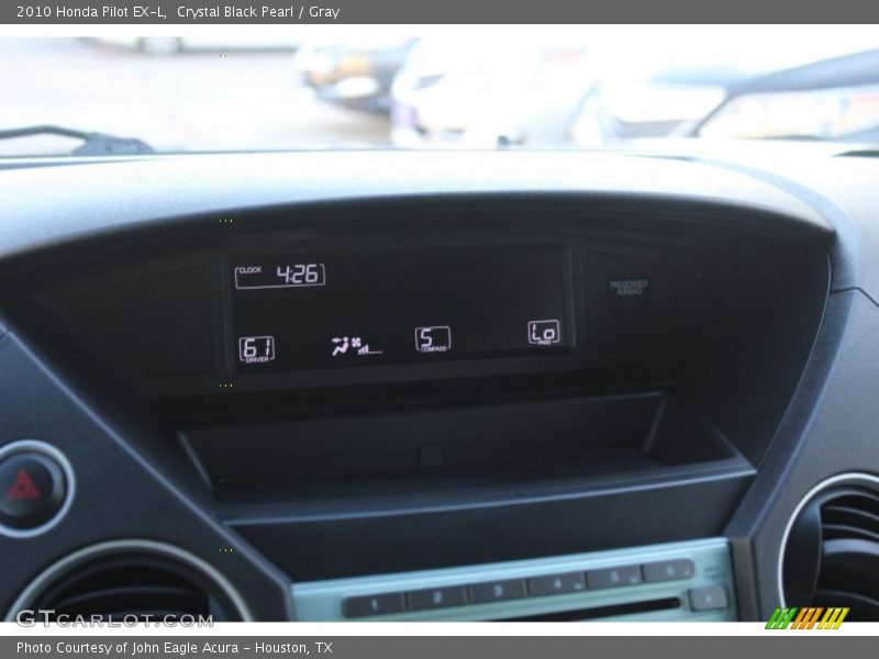 Crystal Black Pearl / Gray 2010 Honda Pilot EX-L