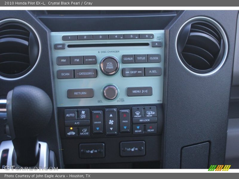 Crystal Black Pearl / Gray 2010 Honda Pilot EX-L