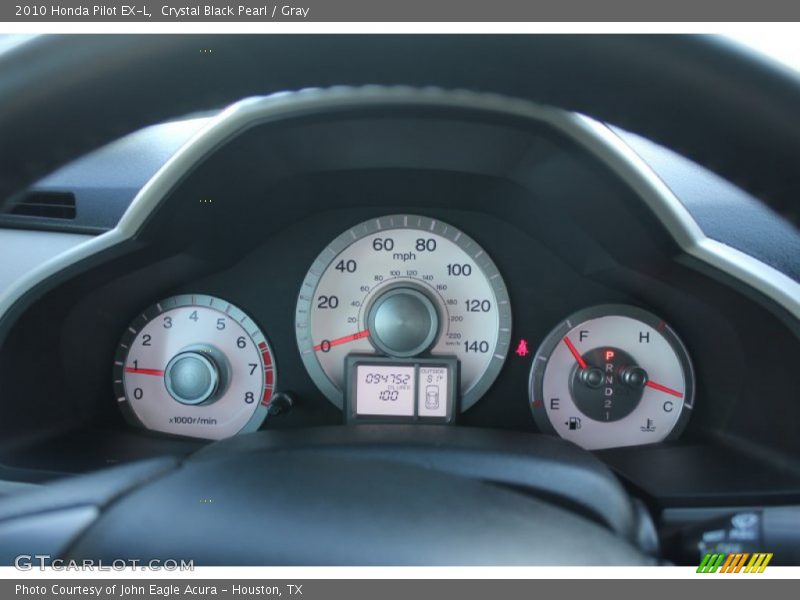 Crystal Black Pearl / Gray 2010 Honda Pilot EX-L