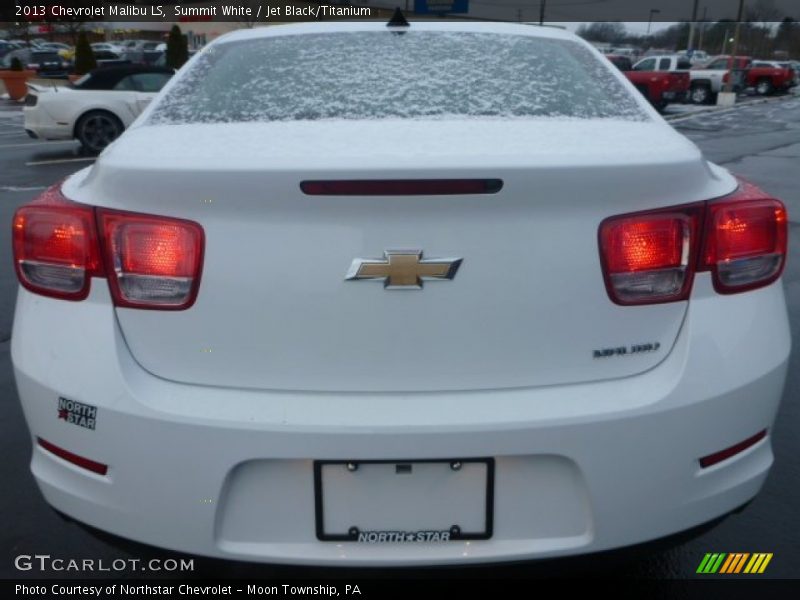 Summit White / Jet Black/Titanium 2013 Chevrolet Malibu LS
