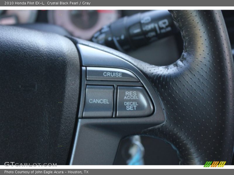 Crystal Black Pearl / Gray 2010 Honda Pilot EX-L