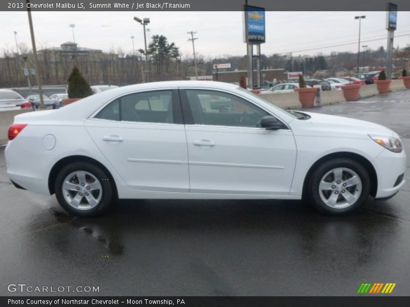 Summit White / Jet Black/Titanium 2013 Chevrolet Malibu LS
