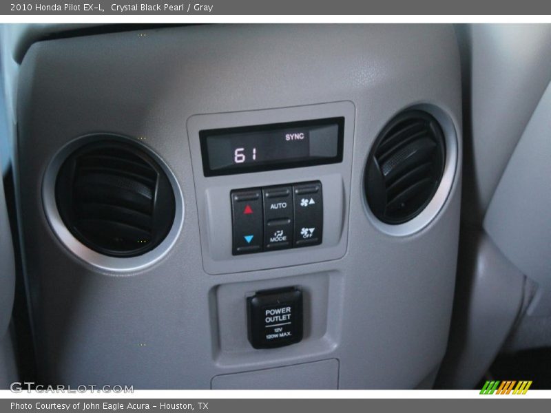 Crystal Black Pearl / Gray 2010 Honda Pilot EX-L