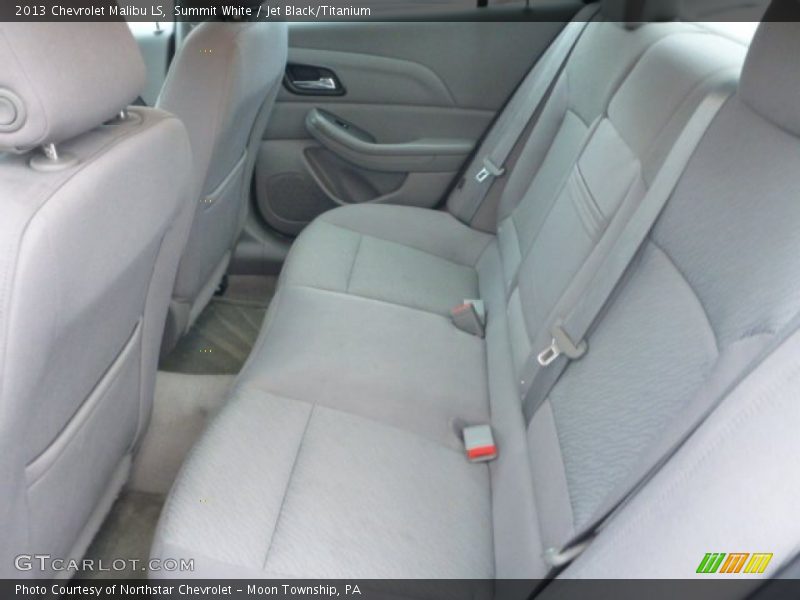 Summit White / Jet Black/Titanium 2013 Chevrolet Malibu LS