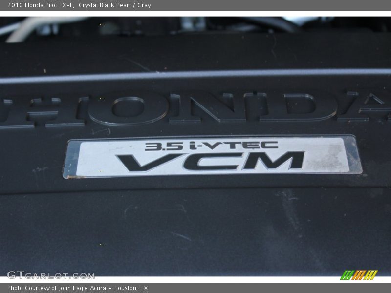 Crystal Black Pearl / Gray 2010 Honda Pilot EX-L