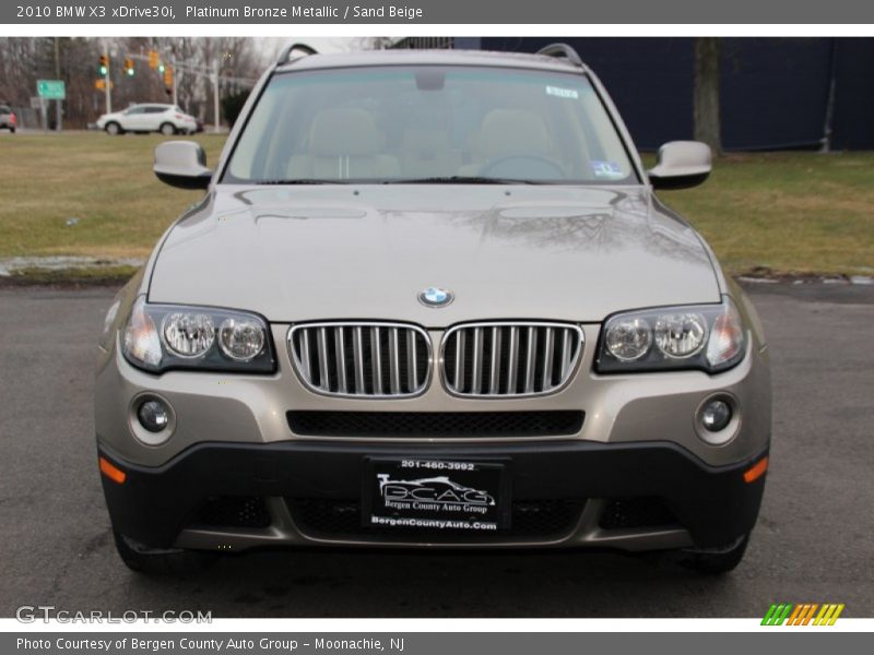 Platinum Bronze Metallic / Sand Beige 2010 BMW X3 xDrive30i