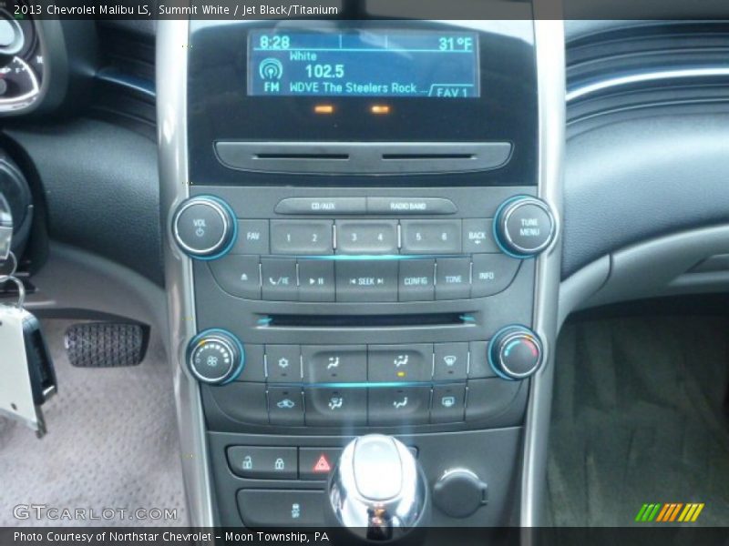 Summit White / Jet Black/Titanium 2013 Chevrolet Malibu LS