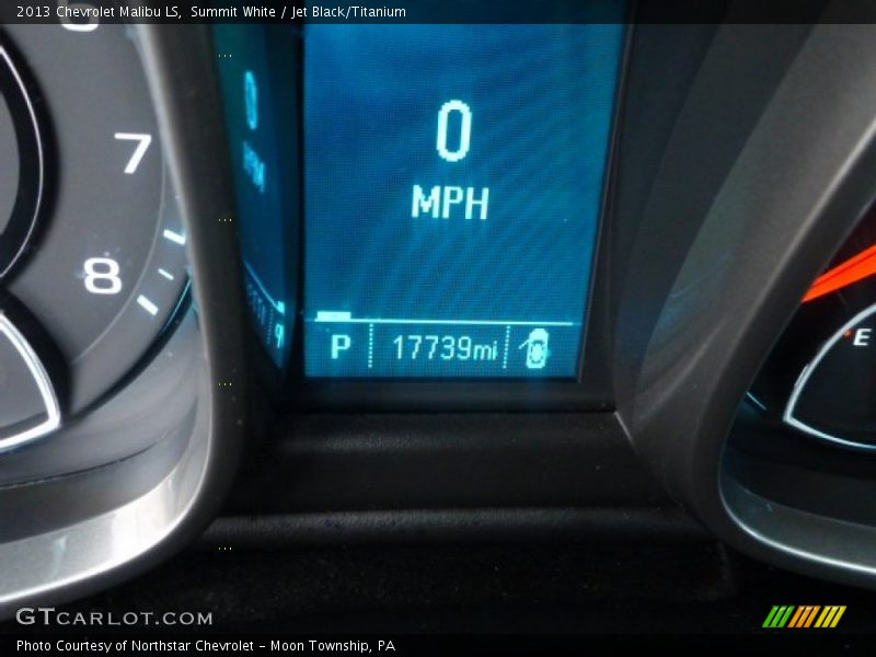 Summit White / Jet Black/Titanium 2013 Chevrolet Malibu LS