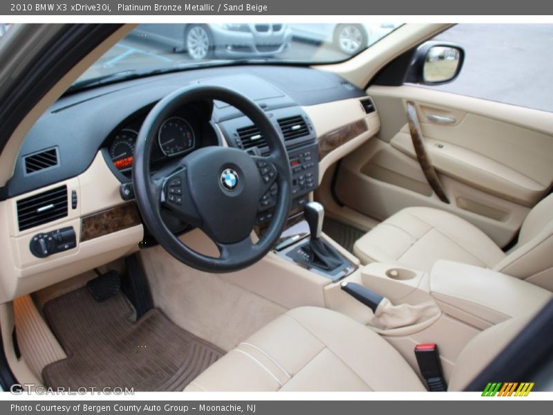 Platinum Bronze Metallic / Sand Beige 2010 BMW X3 xDrive30i