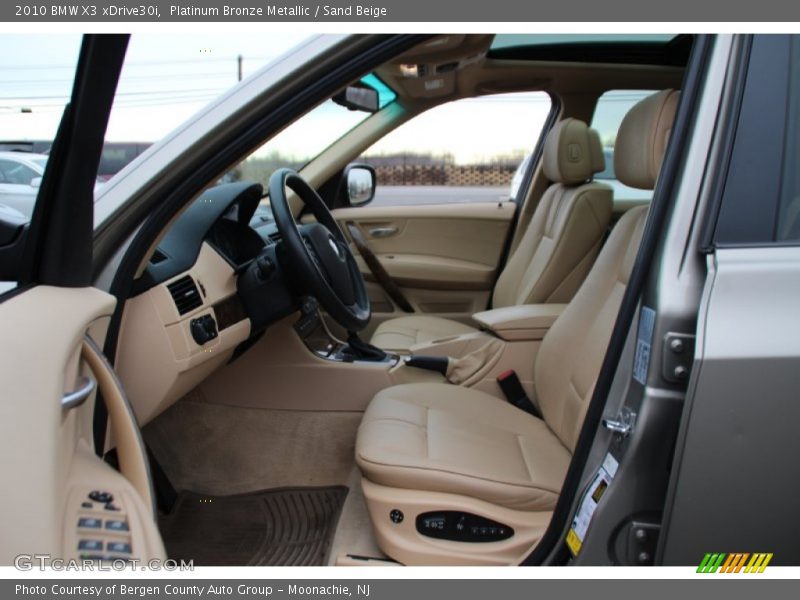Platinum Bronze Metallic / Sand Beige 2010 BMW X3 xDrive30i