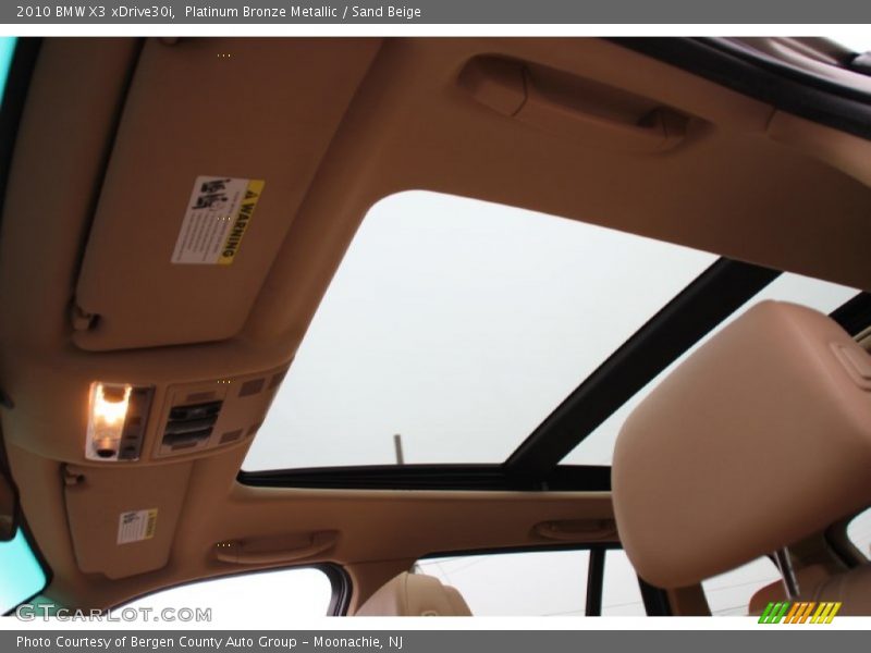 Platinum Bronze Metallic / Sand Beige 2010 BMW X3 xDrive30i