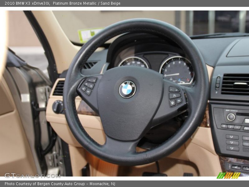 Platinum Bronze Metallic / Sand Beige 2010 BMW X3 xDrive30i