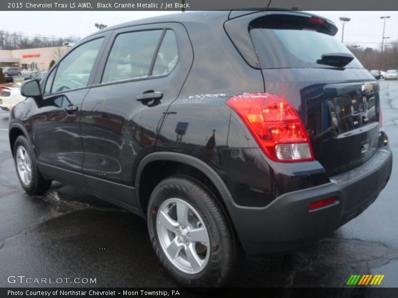 Black Granite Metallic / Jet Black 2015 Chevrolet Trax LS AWD