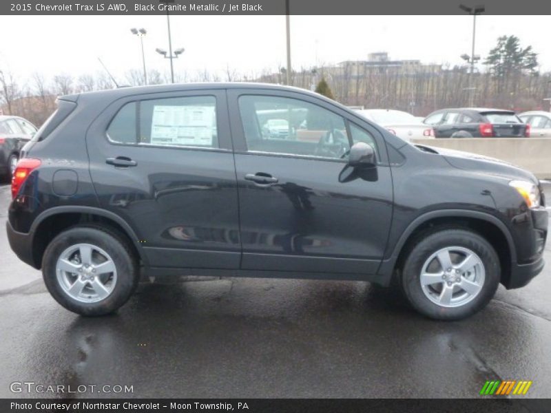 Black Granite Metallic / Jet Black 2015 Chevrolet Trax LS AWD