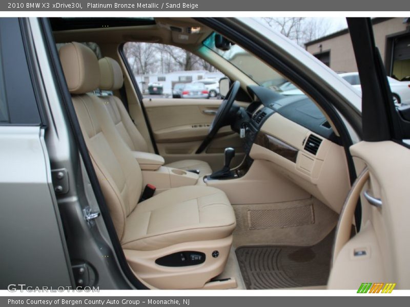 Platinum Bronze Metallic / Sand Beige 2010 BMW X3 xDrive30i