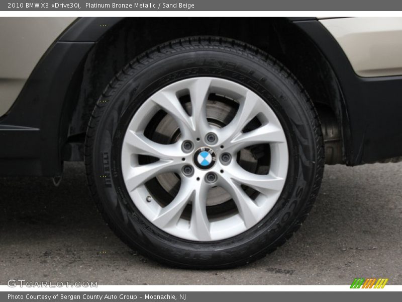 Platinum Bronze Metallic / Sand Beige 2010 BMW X3 xDrive30i