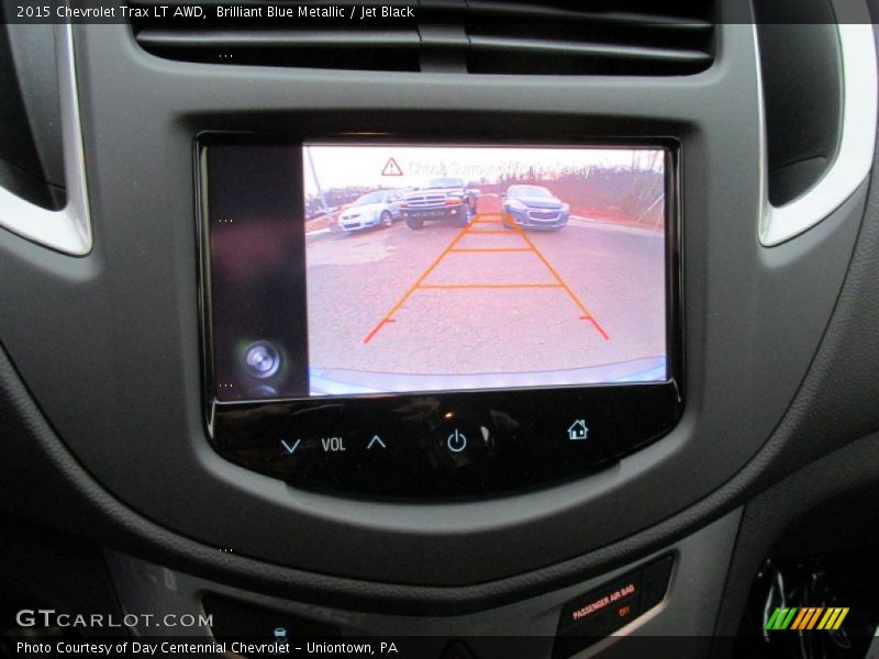 Brilliant Blue Metallic / Jet Black 2015 Chevrolet Trax LT AWD
