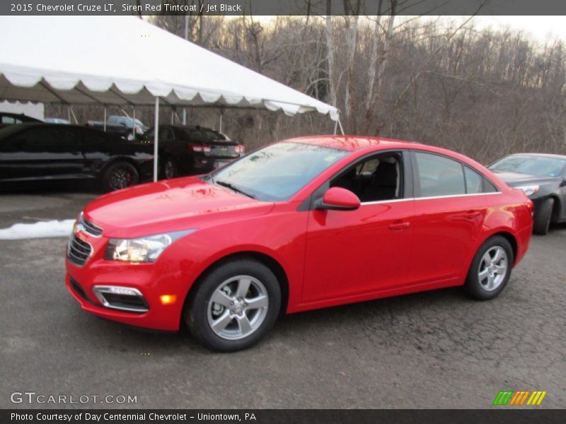 Siren Red Tintcoat / Jet Black 2015 Chevrolet Cruze LT