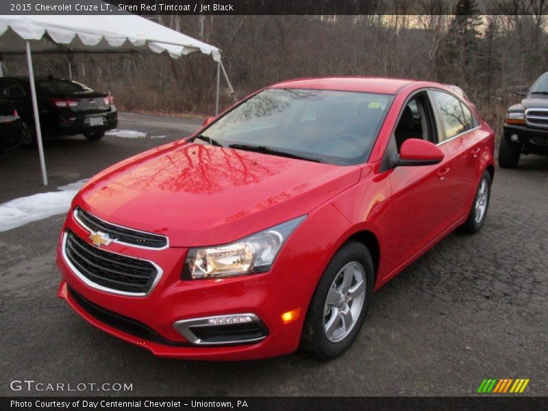 Siren Red Tintcoat / Jet Black 2015 Chevrolet Cruze LT