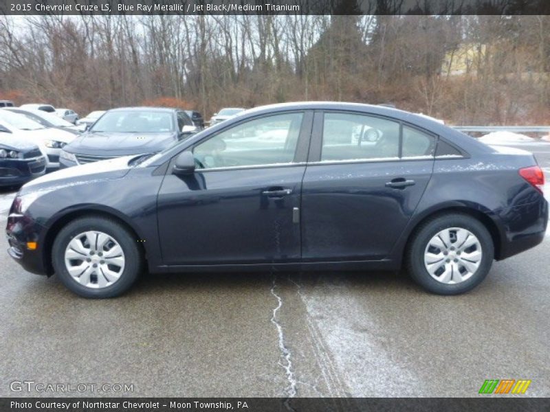 Blue Ray Metallic / Jet Black/Medium Titanium 2015 Chevrolet Cruze LS