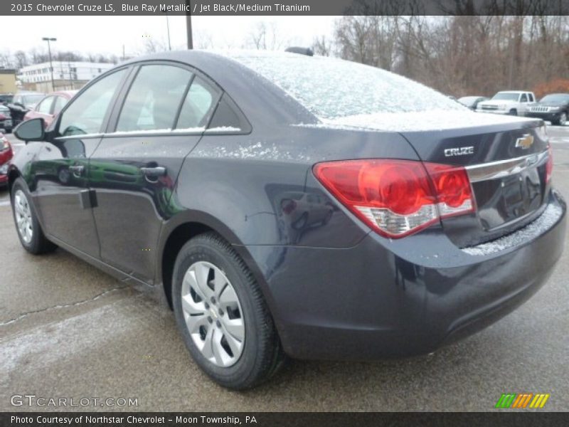 Blue Ray Metallic / Jet Black/Medium Titanium 2015 Chevrolet Cruze LS