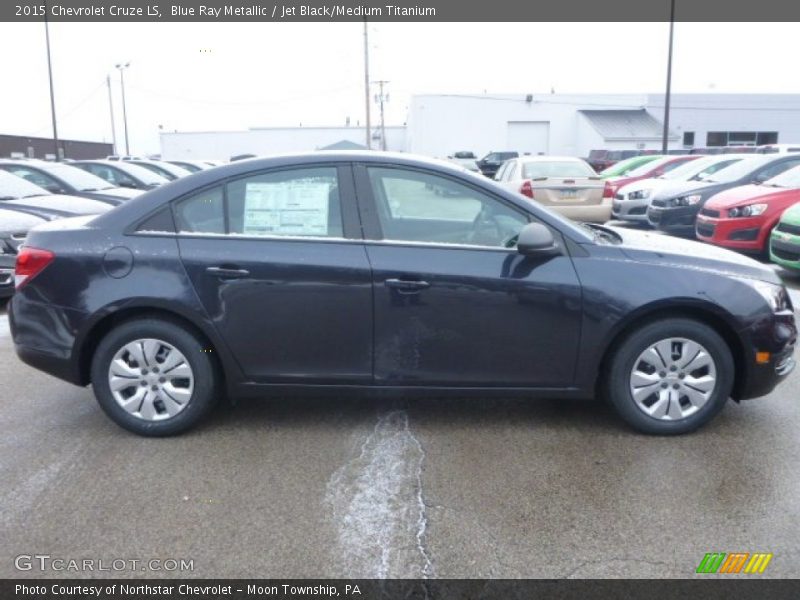 Blue Ray Metallic / Jet Black/Medium Titanium 2015 Chevrolet Cruze LS
