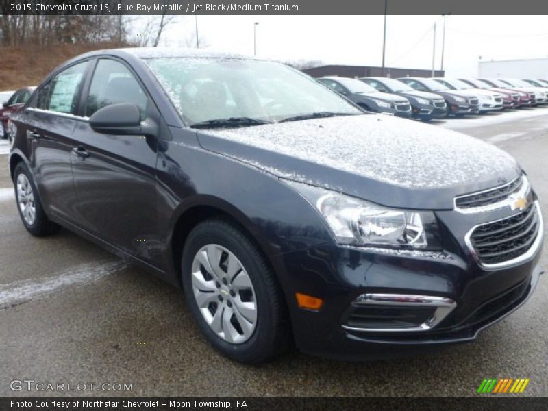 Blue Ray Metallic / Jet Black/Medium Titanium 2015 Chevrolet Cruze LS