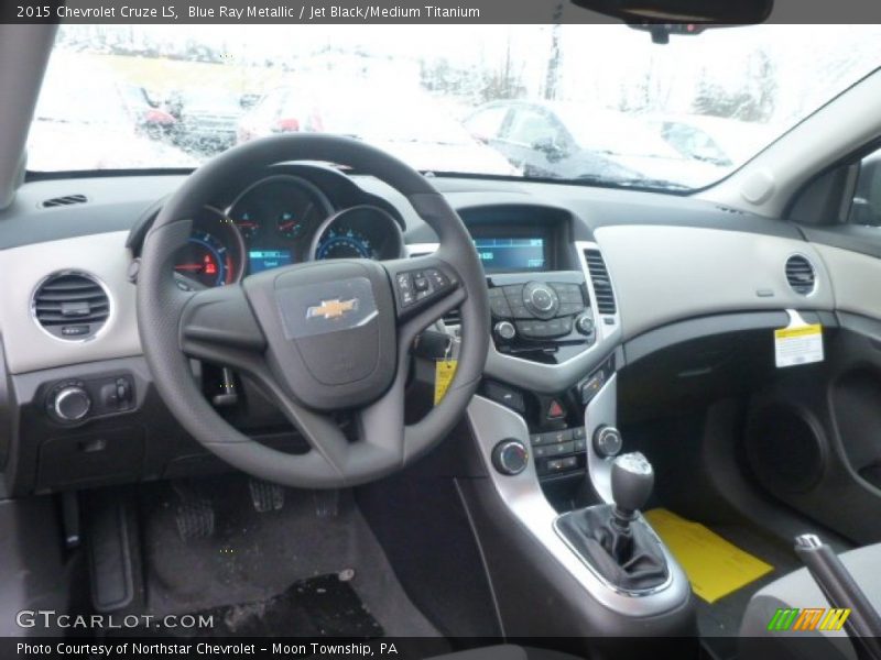 Blue Ray Metallic / Jet Black/Medium Titanium 2015 Chevrolet Cruze LS