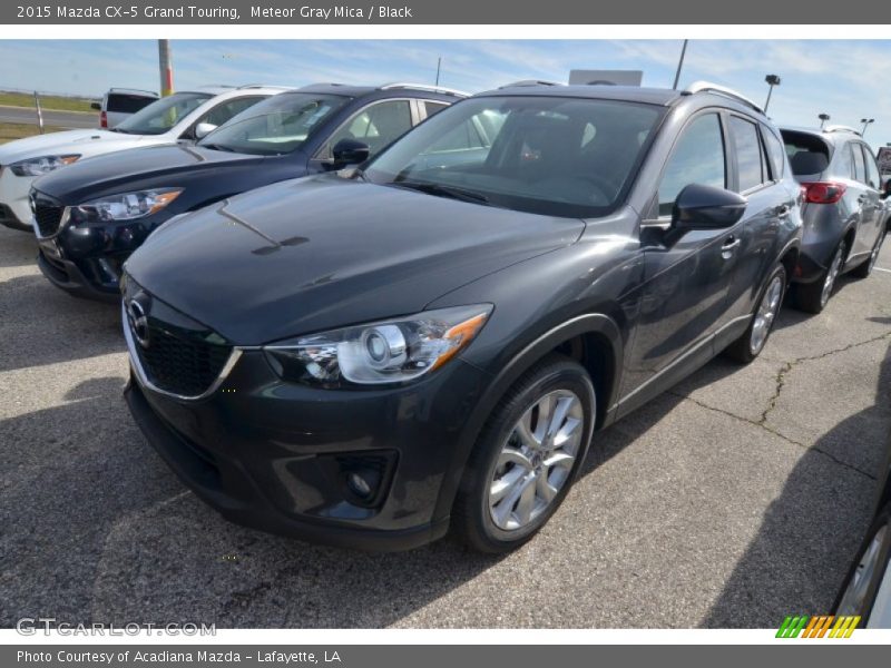 Meteor Gray Mica / Black 2015 Mazda CX-5 Grand Touring