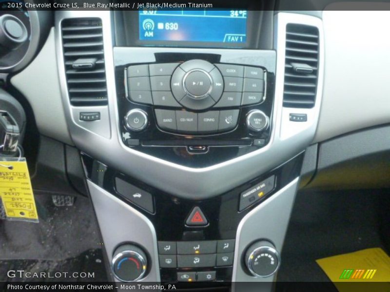 Blue Ray Metallic / Jet Black/Medium Titanium 2015 Chevrolet Cruze LS